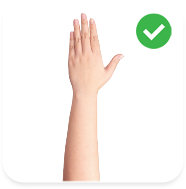 Correct hand pose